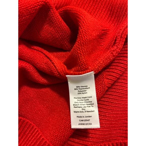 Talbots | Red/White Holiday Mock Turtleneck Sweater | Small - Picture 10 of 10